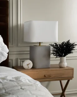 Alabaster Table Clock