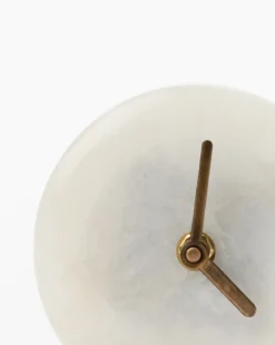 Alabaster Table Clock