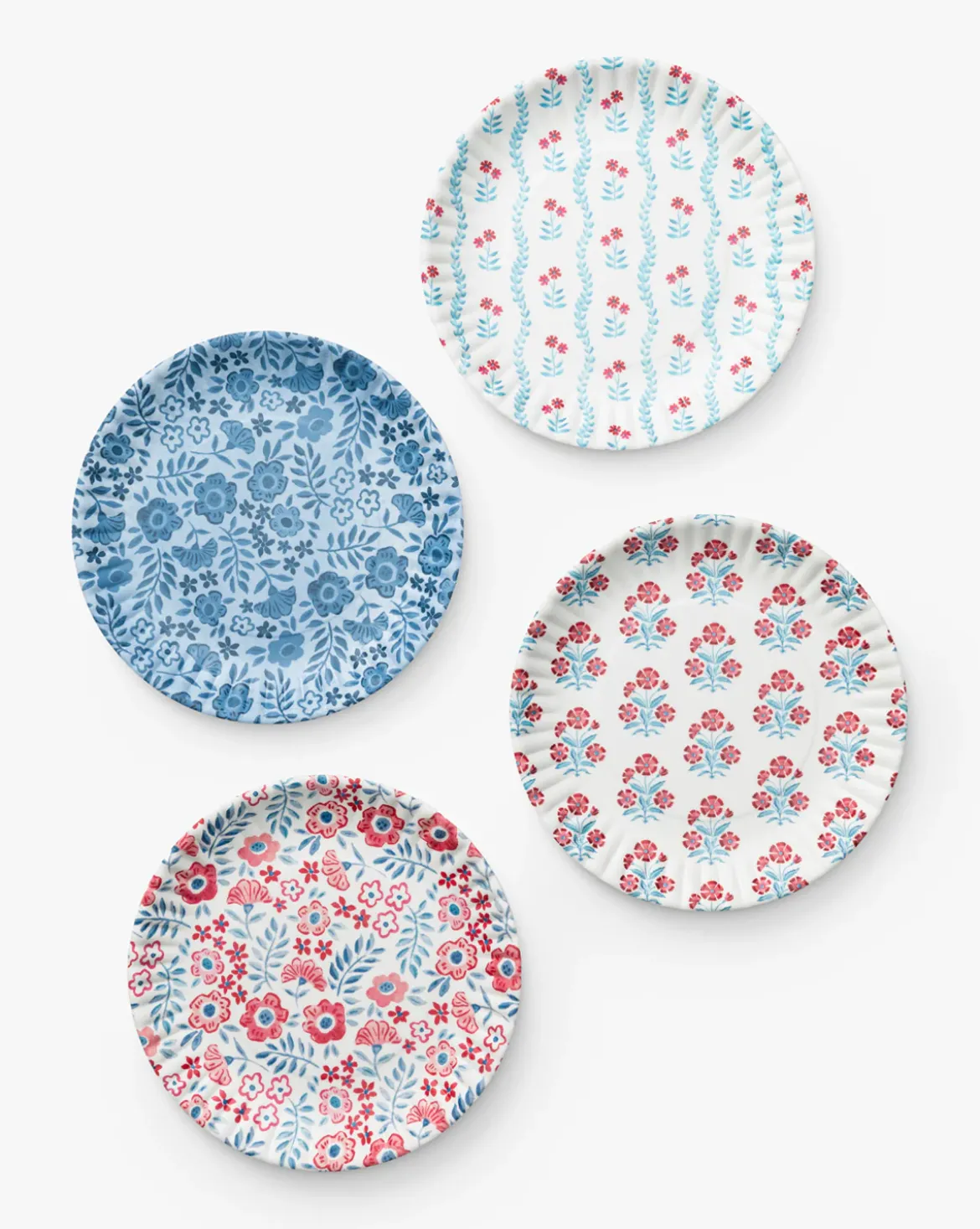 Americana Melamine Dinner Plates (Set of 4)