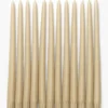 Antique Beige Taper Candles (Set of 12)
