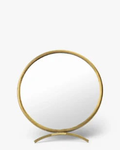 Antique Brass Folding Mirror