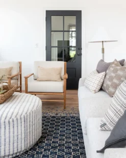 Anya Indigo Hand-Knotted Wool Rug