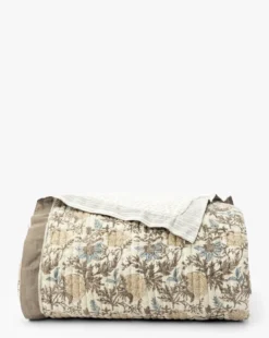 Audrey Tan Block Print Quilt