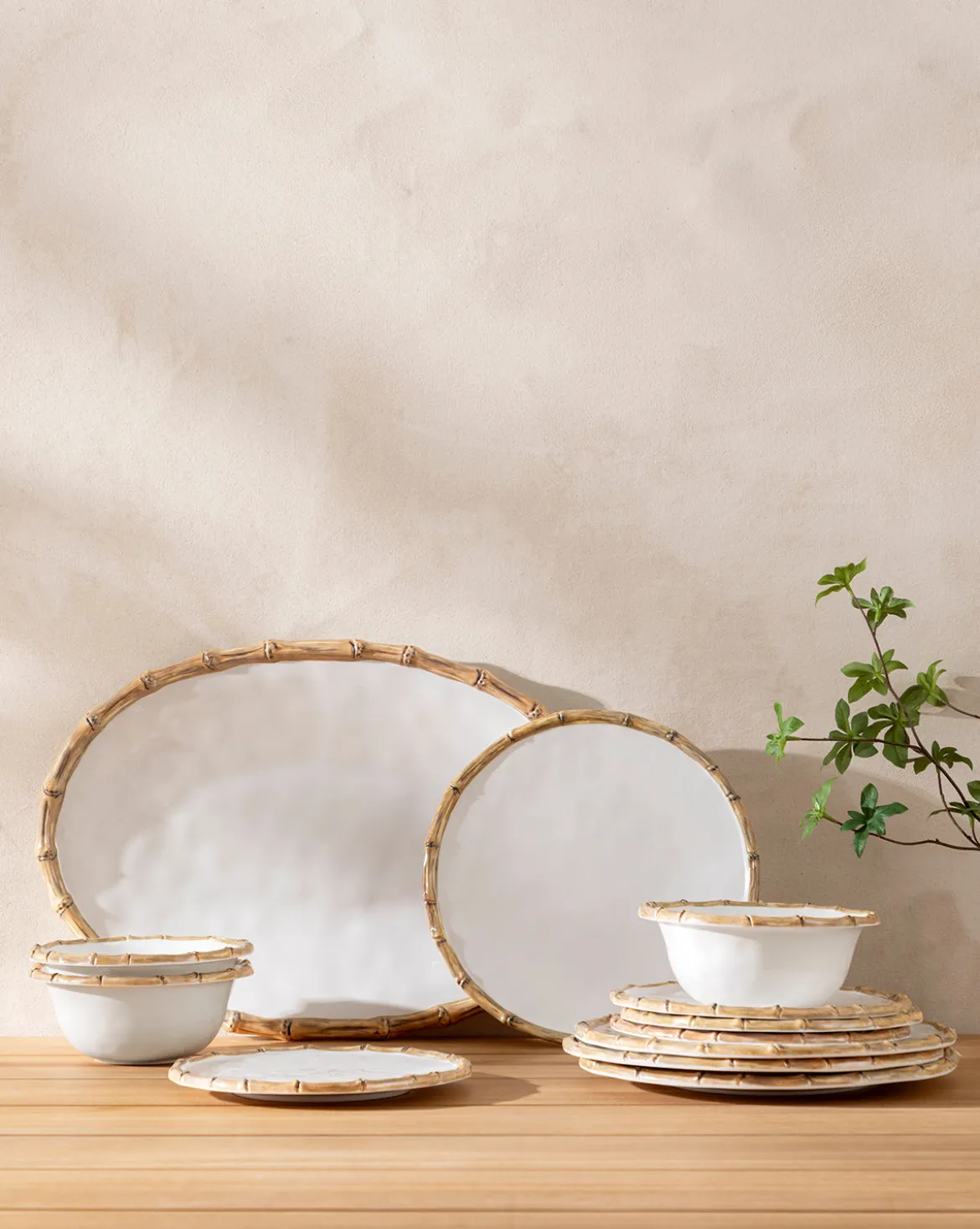 Bamboo Salad Plate(Set of 4)