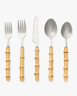 Bamboo Stainless Flatware (Set of 5)