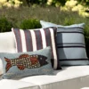 Barnett Striped Indoor/Outdoor Pillow
