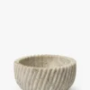 Beige Spiral Marble Bowl