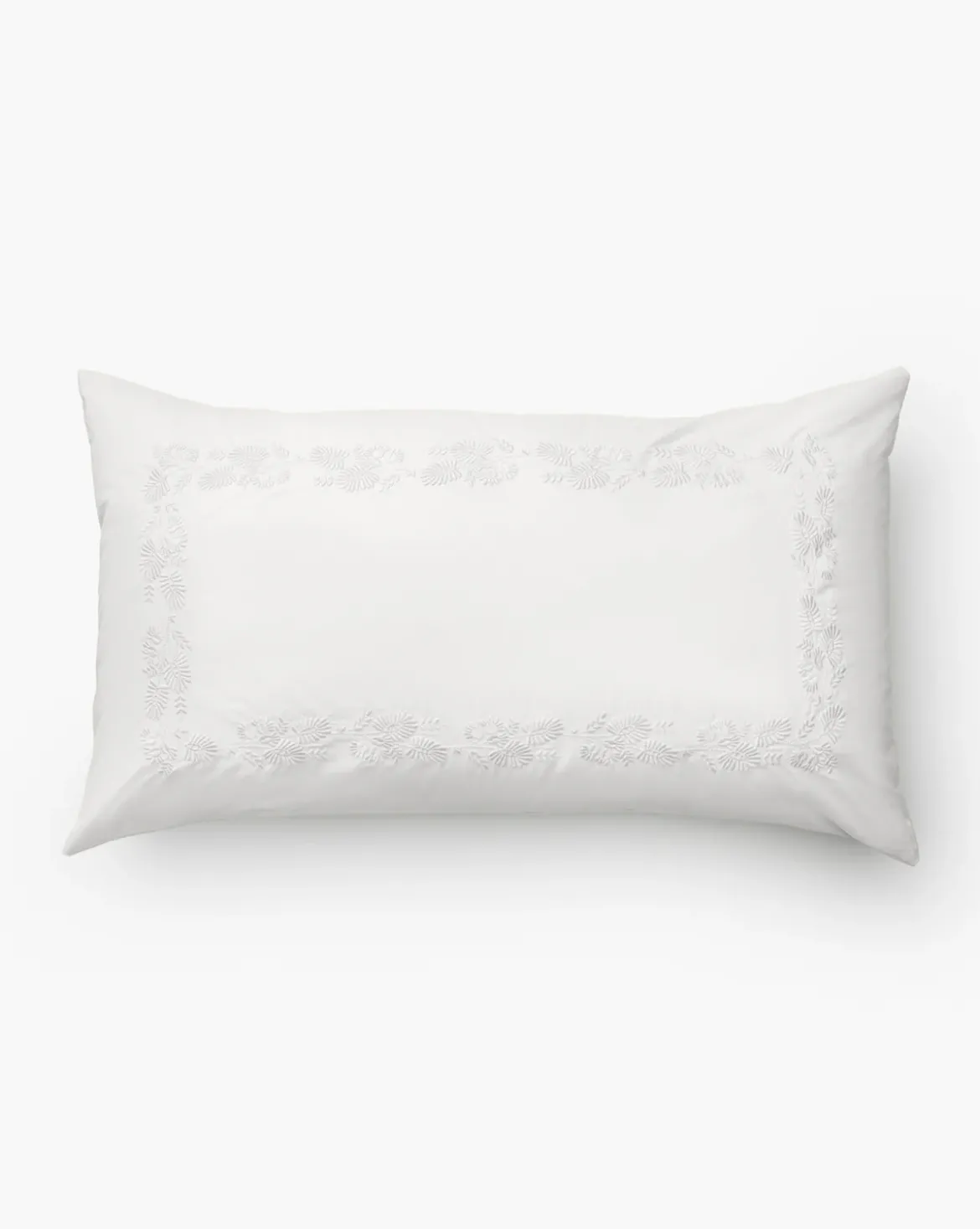 Bianca Organic Percale Embroidered Shams (Set of 2)