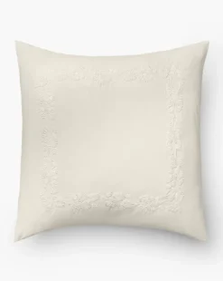 Bianca Organic Percale Embroidered Shams (Set of 2)