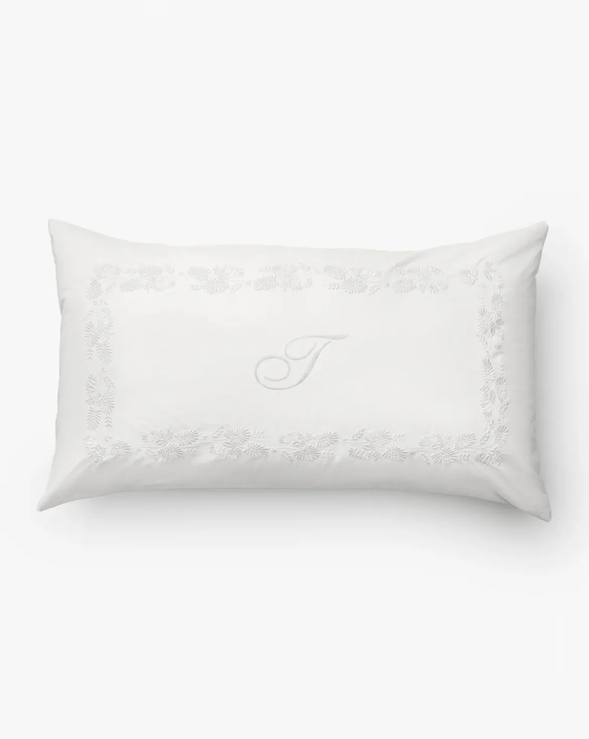 Bianca Organic Percale Embroidered Shams (Set of 2)