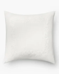 Bianca Organic Percale Embroidered Shams (Set of 2)