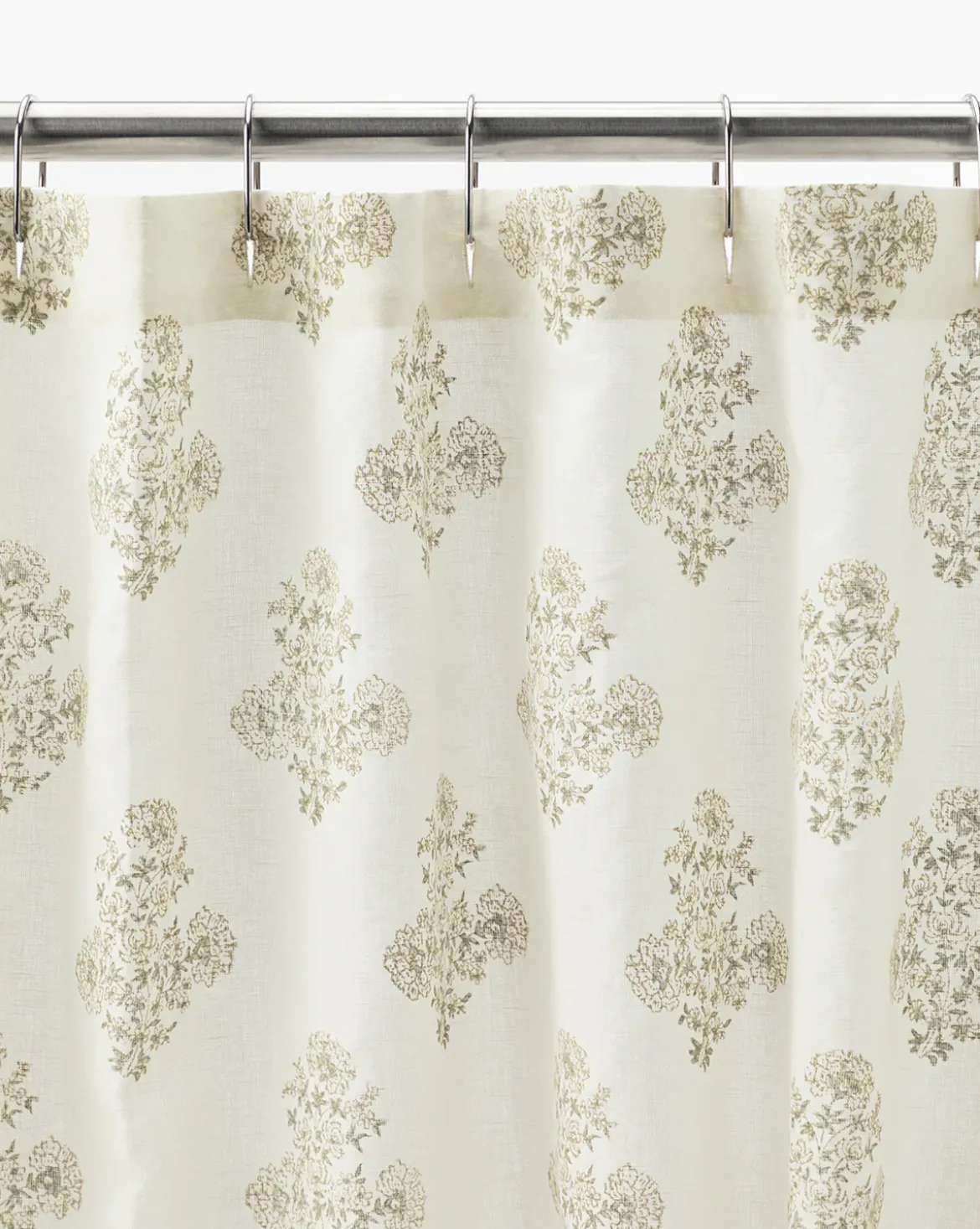 Block Print Shower Curtain