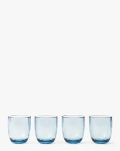 Blue Acrylic Double Old Fashioned (Set of 4)
