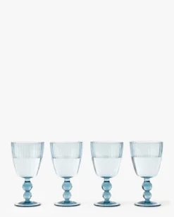Blue Acrylic Wine Glass (Set of 4)