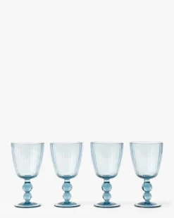 Blue Acrylic Wine Glass (Set of 4)