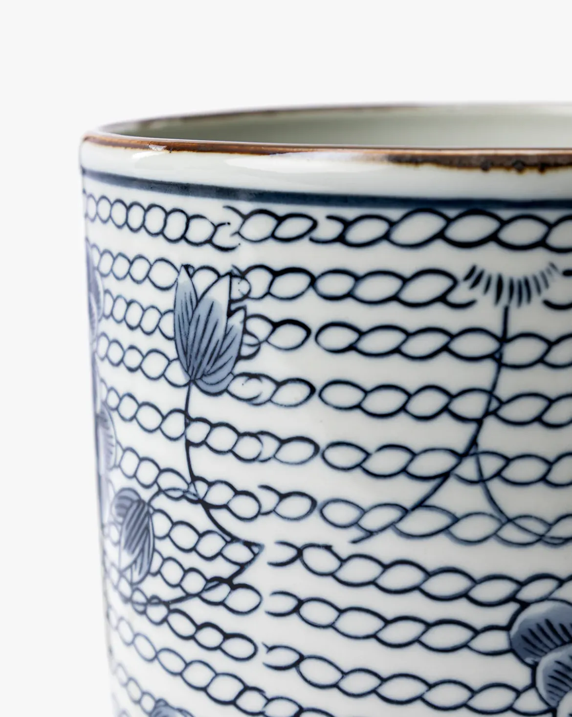 Blue & White Planter