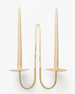 Brass Two Arm Candle Holder