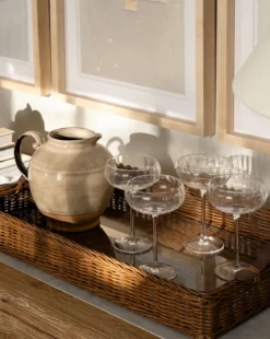 Brown Stoneware Pitcher