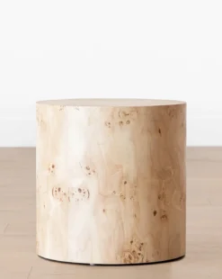 Burl Wood Side Table