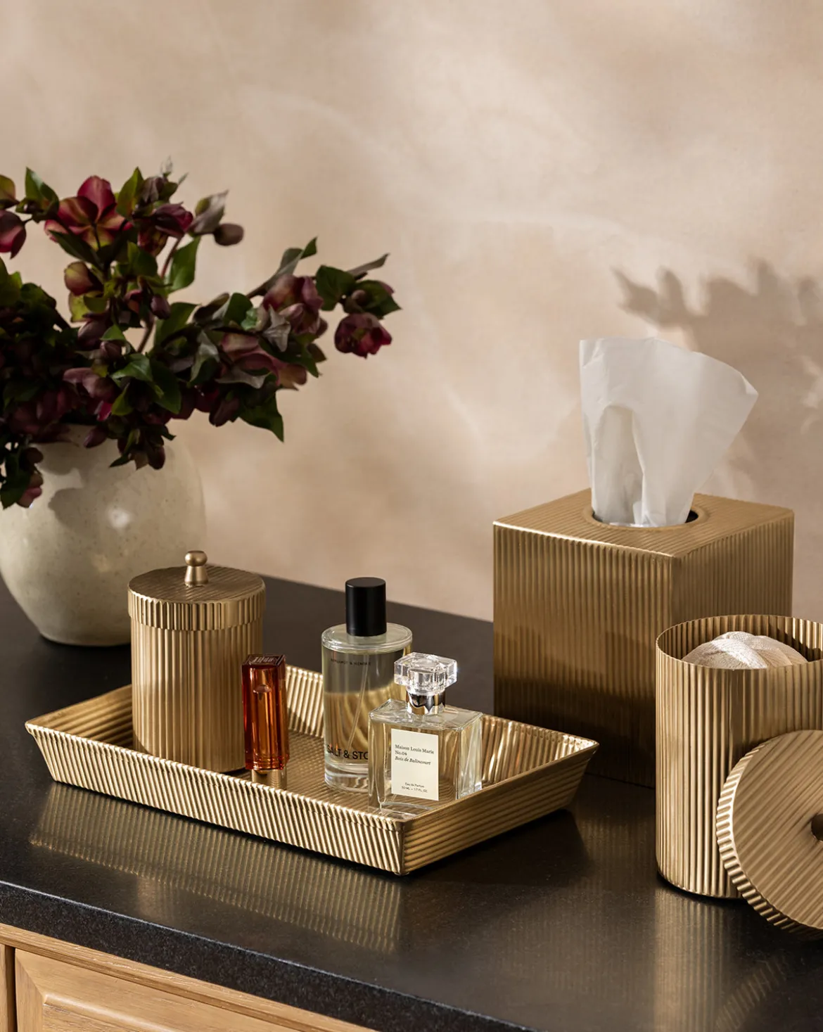 Calvert Brass Tissue Box Cover