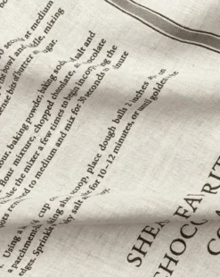 Chocolate Chip Recipe Tea Towel