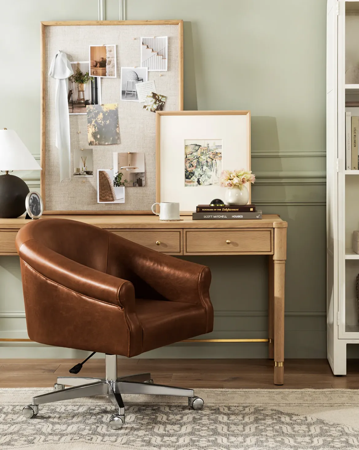 Clemence Leather Desk Chair