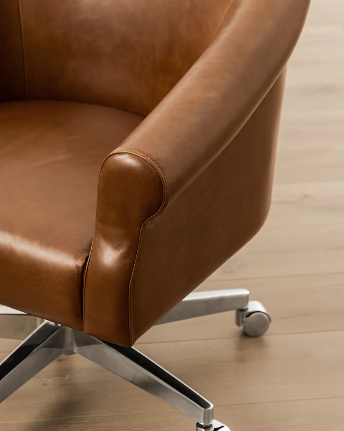 Clemence Leather Desk Chair