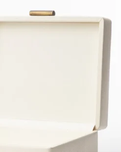 Cream Shagreen Box