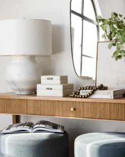 Cream Shagreen Box
