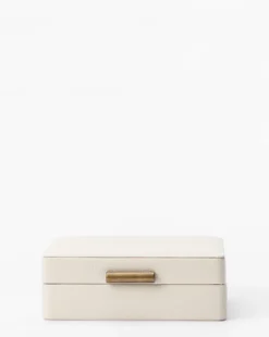 Cream Shagreen Box