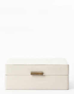 Cream Shagreen Box