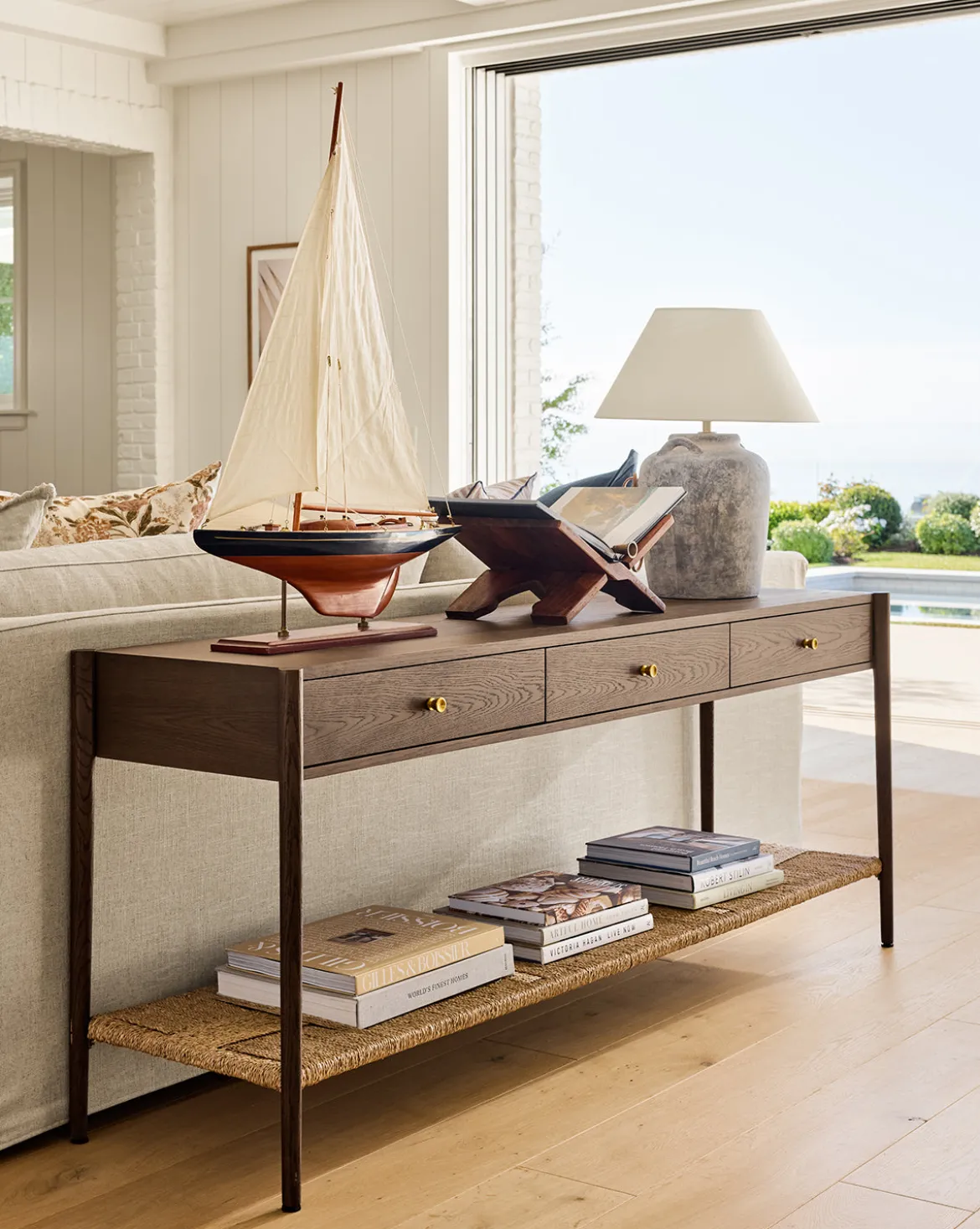 Dana Walnut Oak Console