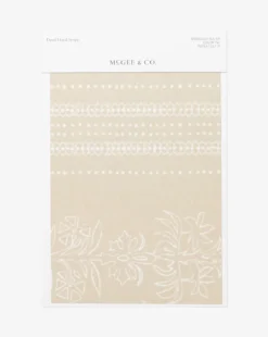 Demi Floral Stripe Wallpaper Swatch