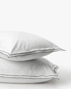 Devlin White Shams (Set of 2)