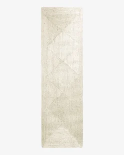 Diamond Braided Bleached Jute Rug