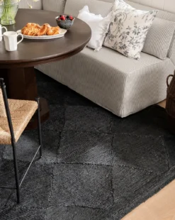 Diamond Braided Jute Rug