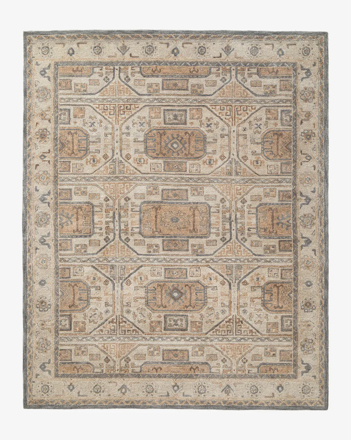Ellington Blue Hand-Tufted Wool Rug
