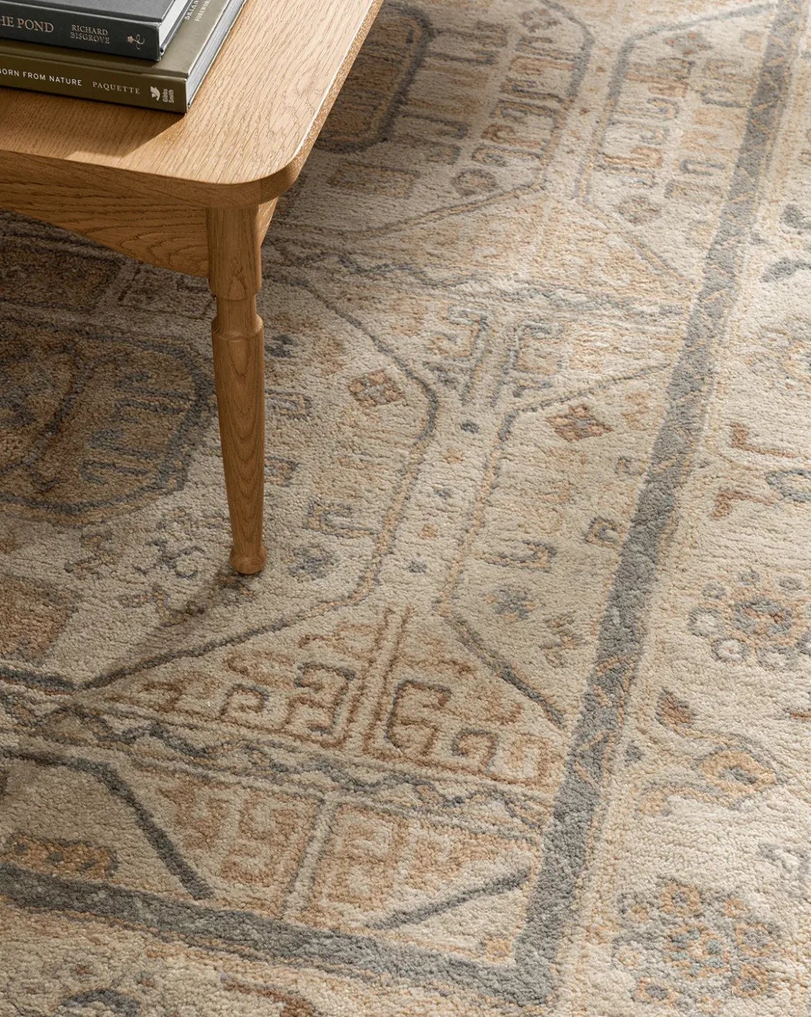 Ellington Blue Hand-Tufted Wool Rug