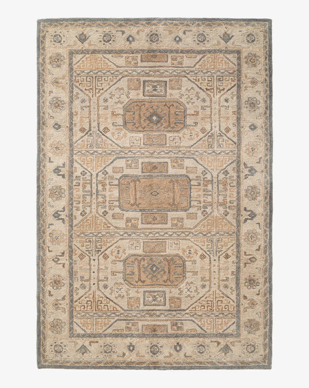 Ellington Blue Hand-Tufted Wool Rug