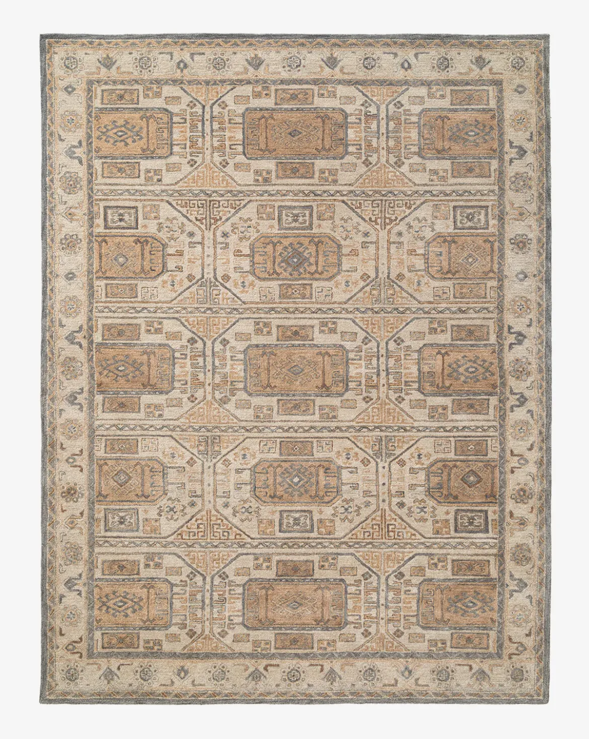 Ellington Blue Hand-Tufted Wool Rug