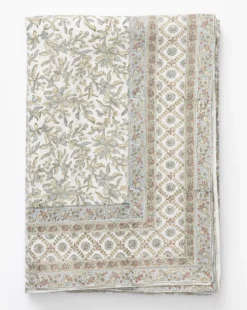 Estelle Block Print Tablecloth