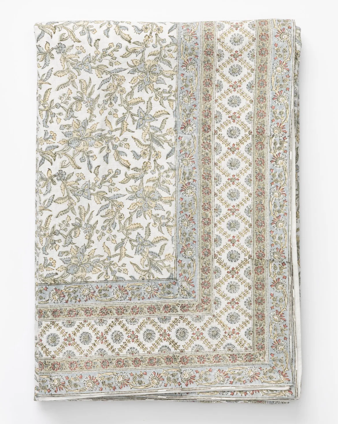 Estelle Block Print Tablecloth
