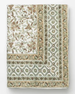 Estelle Block Print Tablecloth