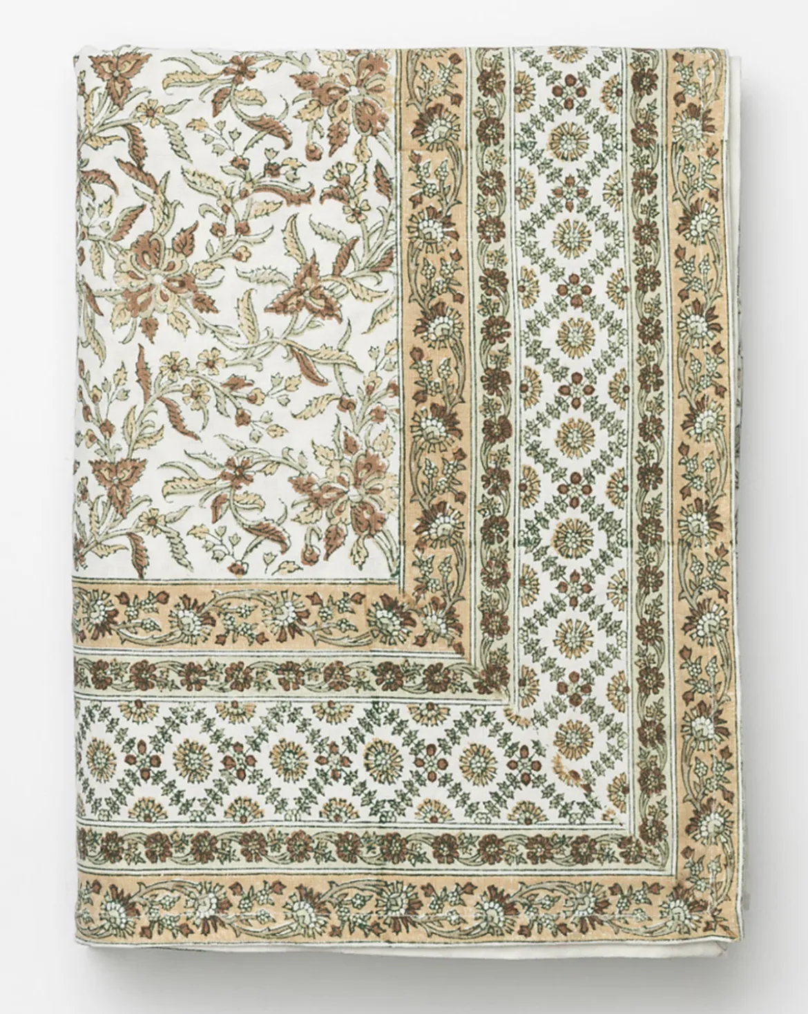Estelle Block Print Tablecloth