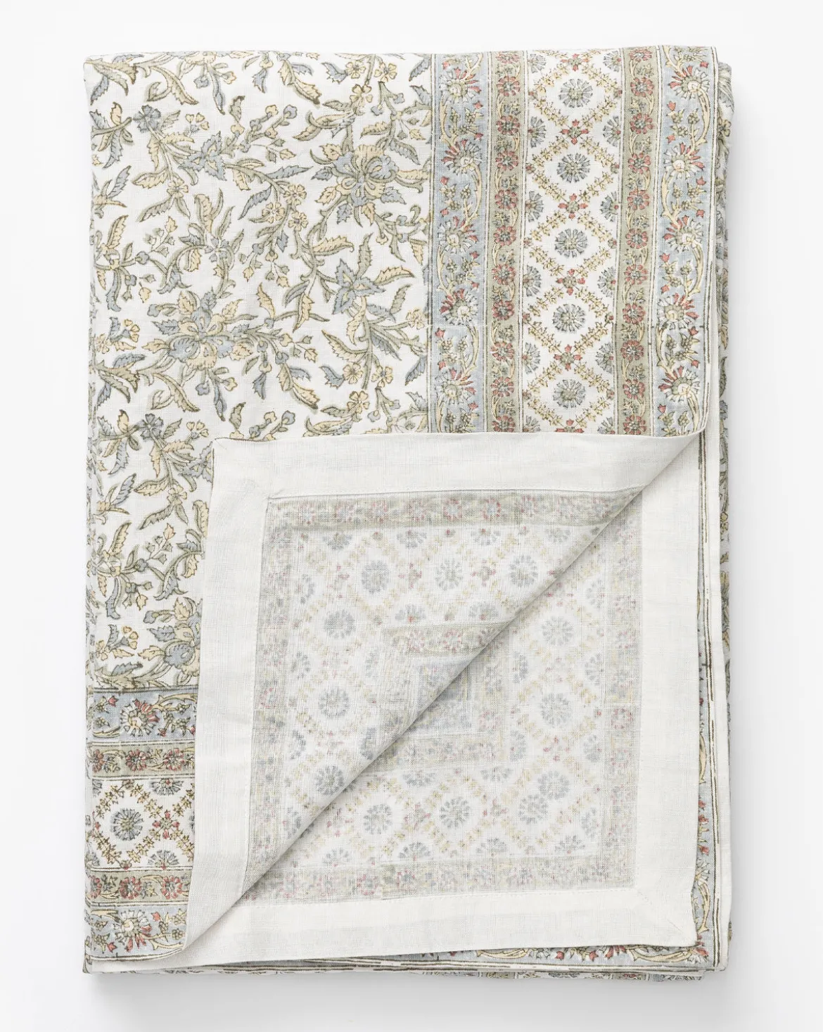 Estelle Block Print Tablecloth