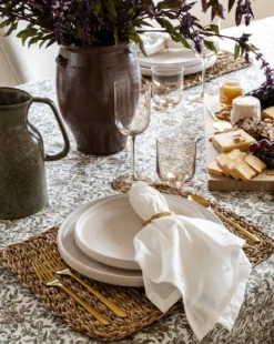 Estelle Block Print Tablecloth