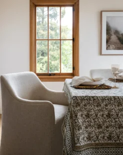 Estelle Block Print Tablecloth