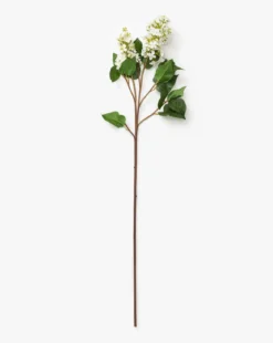 Faux White Lilac Stem