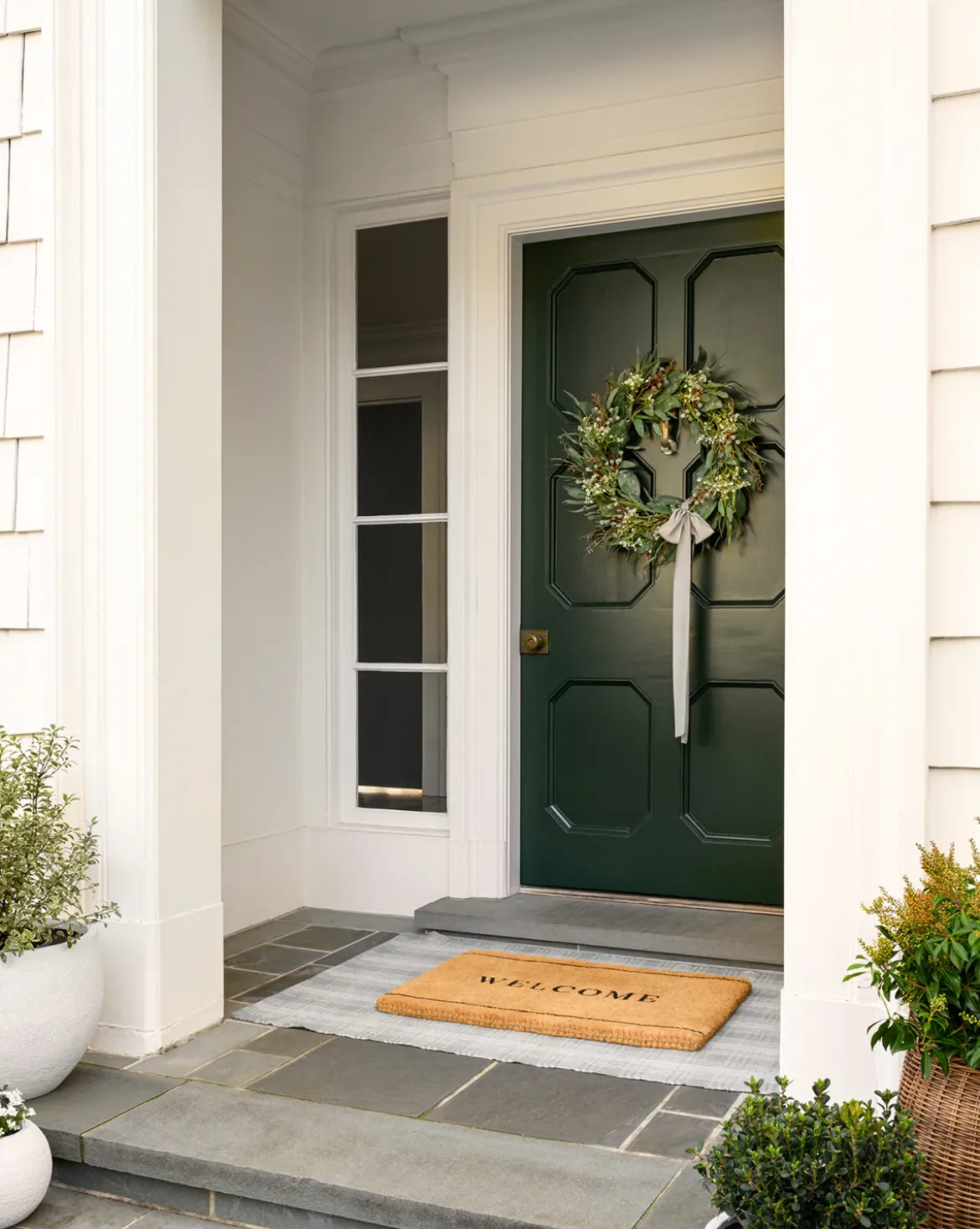 Faux Wild Grass & Eucalyptus Wreath