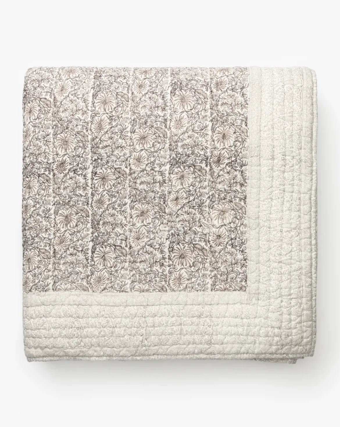 Floral Block Print Quilt